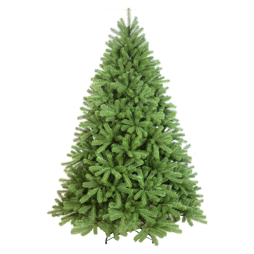 Customizable 7ft PE Christmas Tree - Green and Fireproof with 1942 Tips