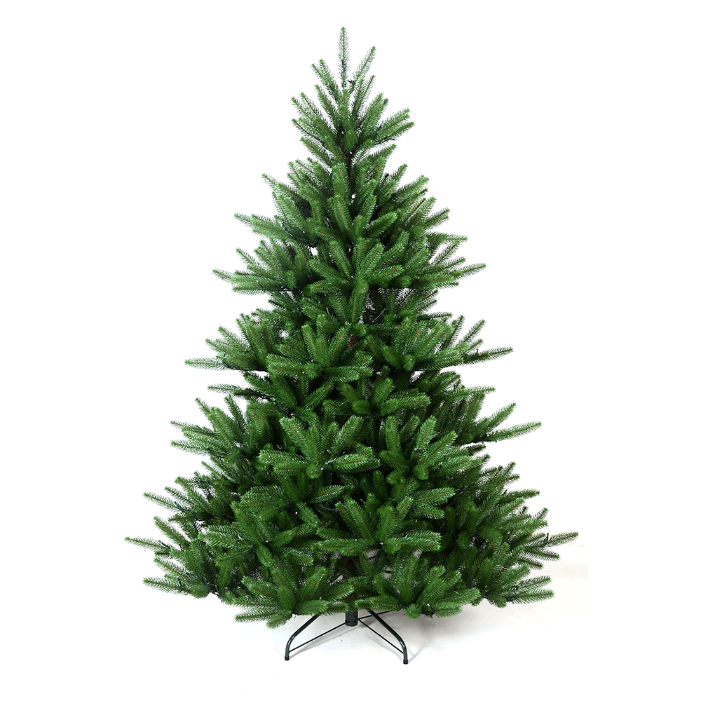 LIXHEY-Customizable Pre-Lit Flocked PE Christmas Trees with Distinctive Design