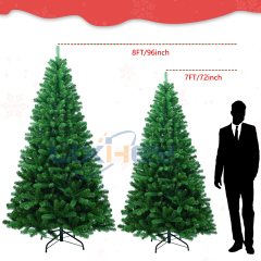 Vibrant PVC+PE Christmas Tree - Iron Base