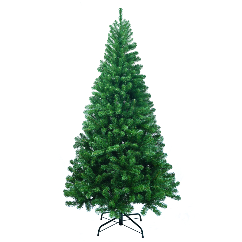 LIXHEY-Vibrant PVC+PE Christmas Tree - Sturdy Iron Base"