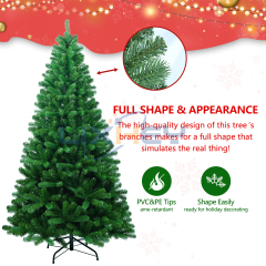 Vibrant PVC+PE Christmas Tree - Iron Base
