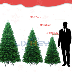 Vibrant PVC+PE Christmas Tree - Iron Base