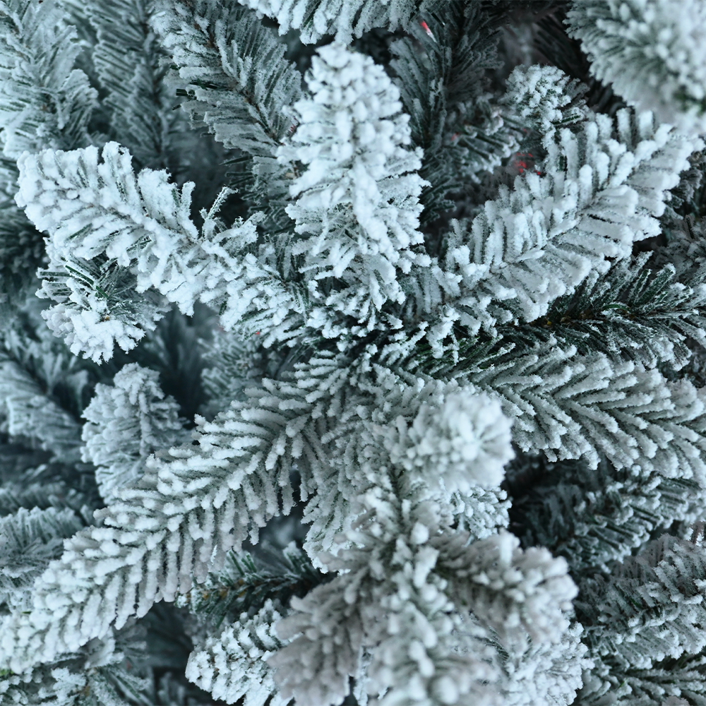 Efficiently Flocked PVC+PE Christmas Tree - Quick Delivery from Overseas Warehouse