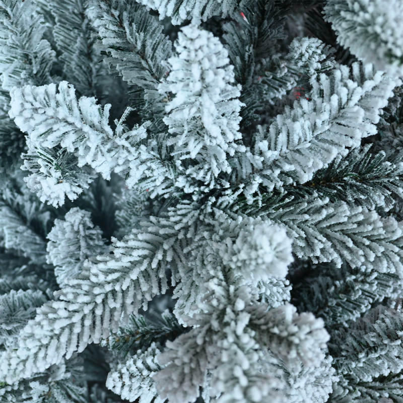 Efficiently Flocked PVC+PE Christmas Tree - Quick Delivery from Overseas Warehouse