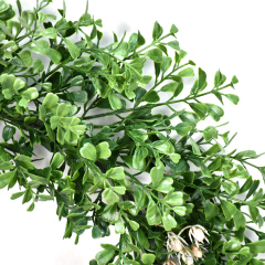 Customizable Eucalyptus PE Christmas Wreath with Floral Accents