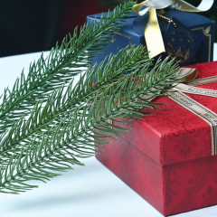 Versatile and Sustainable PE Artificial Leaves for Christmas Trees and Decorations