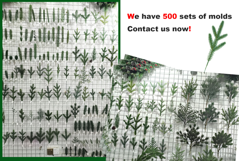 Versatile and Sustainable PE Artificial Leaves for Christmas Trees and Decorations