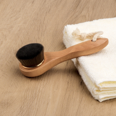 黑毛竹柄洗脸刷