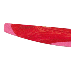 Crimson Patterned Curved Bamboo File
