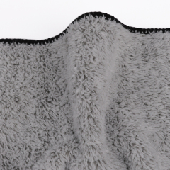 Big Grey Plush Dry Hair Cap