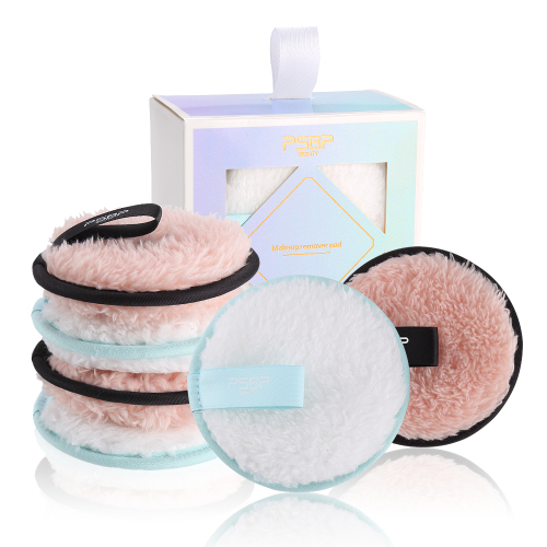 Luxury Microfiber Plush Custom Tag Makeup Remover Pad