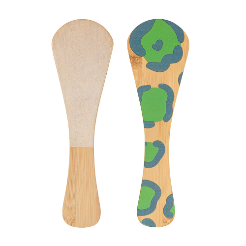 Green Pattern Natural Bamboo Foot File