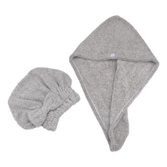 Soft And Fluffy Grey Dry Hair Cap