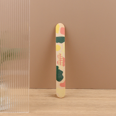 Colorful One-side Pattern Bamboo Nail File
