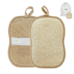 Double Side Different Material Shower Sponge