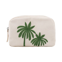 Makeup Organizer Travel Embroidery Canvas Cosmetic Bag