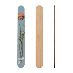 Flower Printed Nail File Strips Bamboo Nail Buffering Files