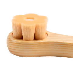 Flower Hair Bamboo Facial Brush