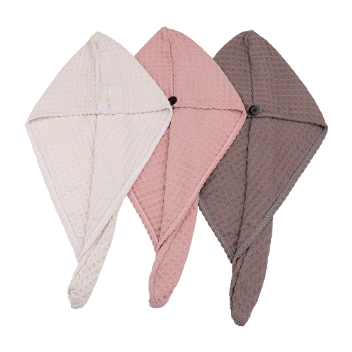 Microfiber Waffle Dry Hair Cap