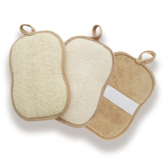 Double Side Different Material Shower Sponge