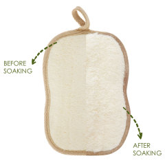 Double Side Different Material Shower Sponge