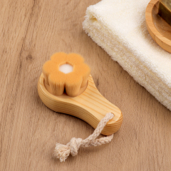 Flower Hair Bamboo Facial Brush