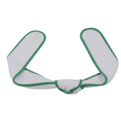 White Headband With Red And Green Edge