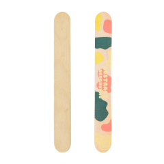 Colorful One-side Pattern Bamboo Nail File