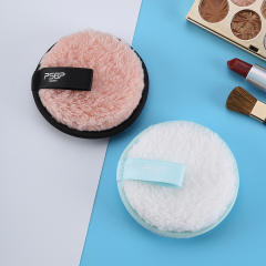 Luxury Microfiber Plush Custom Tag Makeup Remover Pad