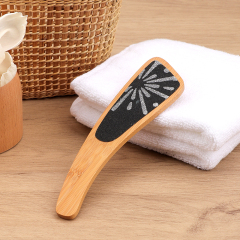 Professional Sliver Details Custom Logo Bamboo Foot File