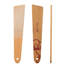 Custom Pattern Bamboo Pedicure Foot File