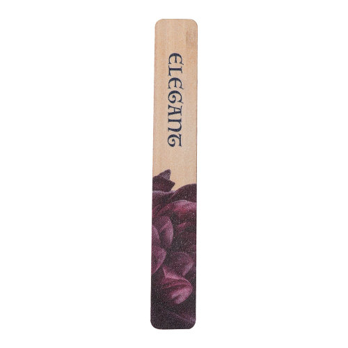 Purple Flower Printed Bamboo Nail File