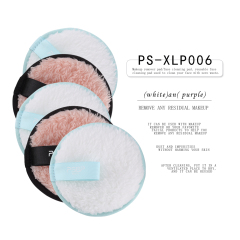 Luxury Microfiber Plush Custom Tag Makeup Remover Pad