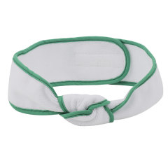 White Headband With Red And Green Edge