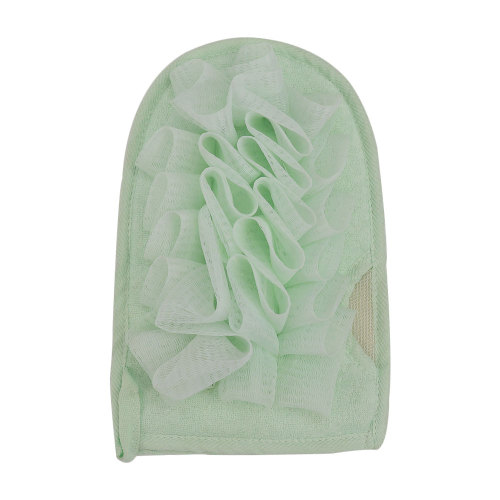 Light Green Side Wavy Flower Gloves