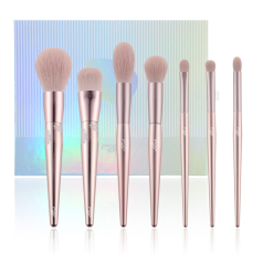 7 PCS Rose Pink Theme Makeup Brush Set