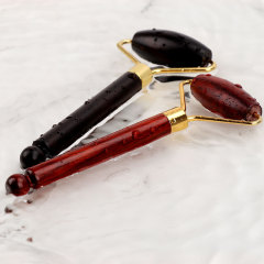 Black And Dark Red Luxury Roller Double Set