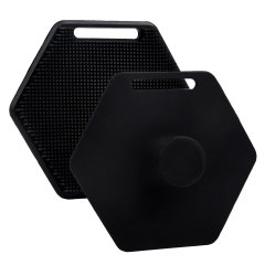 黑色六角硅胶刷