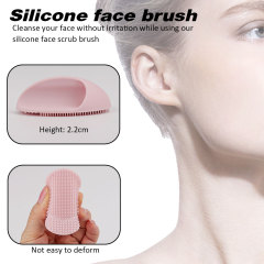 粉色椭圆硅胶刷