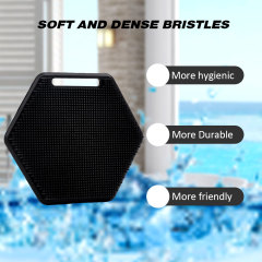 黑色六角硅胶刷