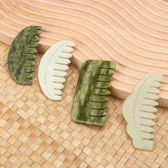 Relaxed Jade Comb For Skin Care Massage