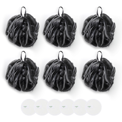 黑白彩色浴花球软丝瓜络