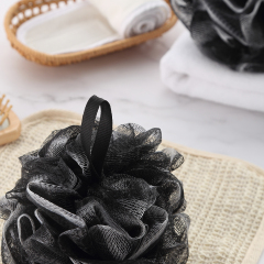 黑白彩色浴花球软丝瓜络