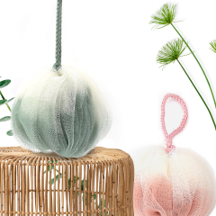 双混色定制布艺箍沐浴花球