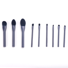 Light Purple Diamond Handle Advanced Makeup Brush 9 PCS Set