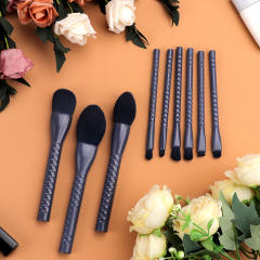 Light Purple Diamond Handle Advanced Makeup Brush 9 PCS Set