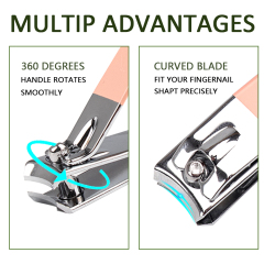 5 PCS Light Orange Pink Exquisite Manicure Set