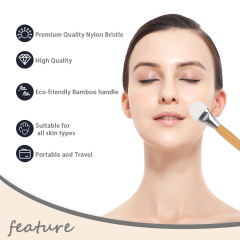 Bamboo Handle Silicone Facial Mask Brush