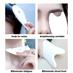 各种异形白玉按摩工具