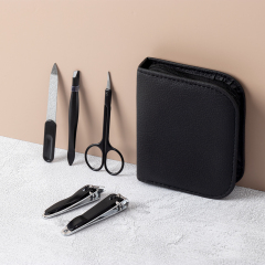 Premium 5 PCS Black Manicure Set With Painting Tools